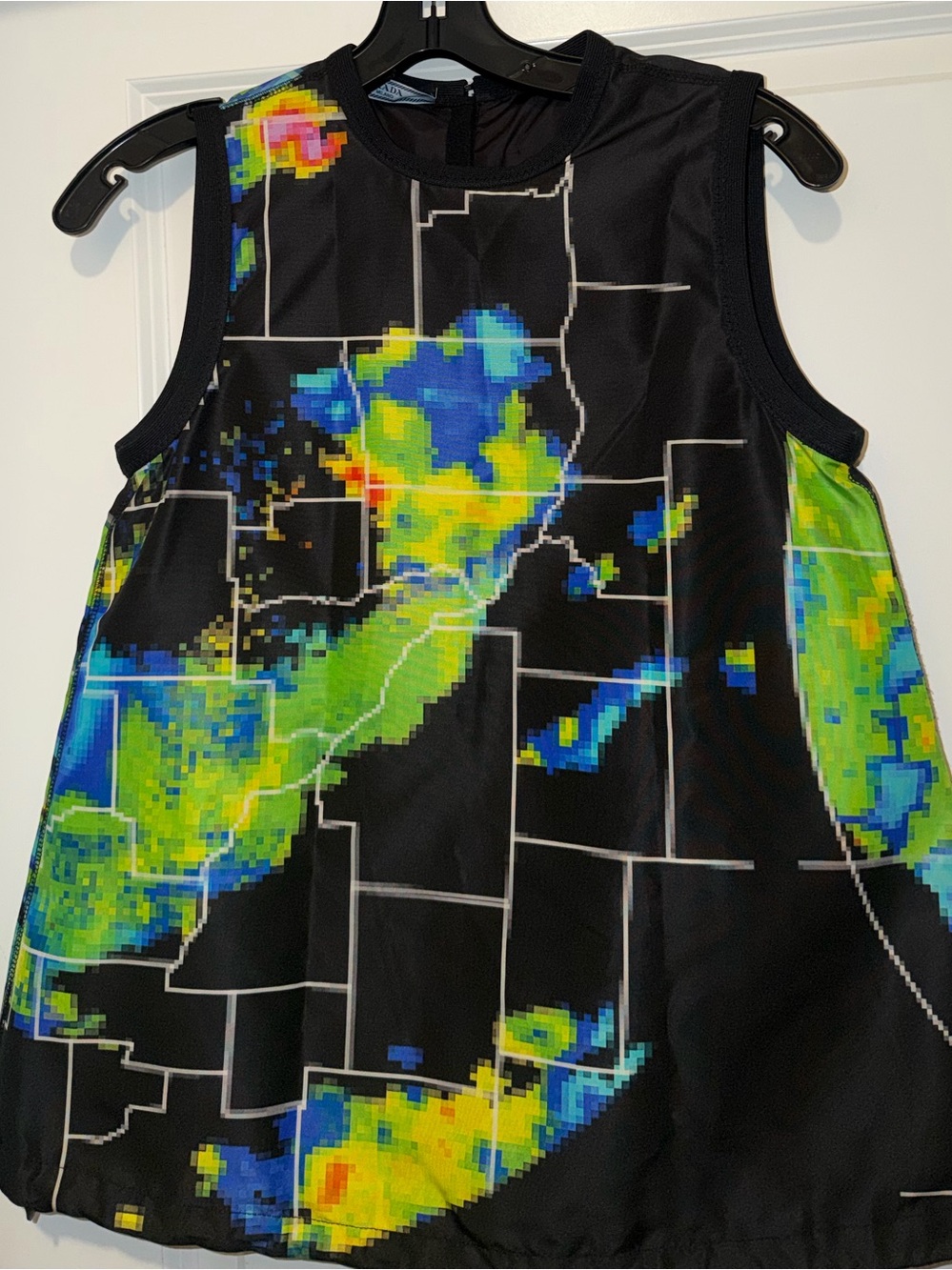 Prada Radar Sleeveless Blouse